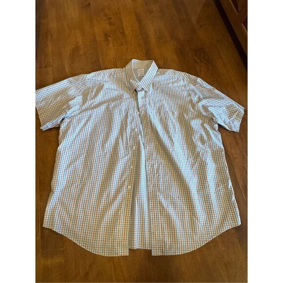 Men’s Brooks Brothers short sleeve button-down shirt, size XXL - Picture 1 of 5